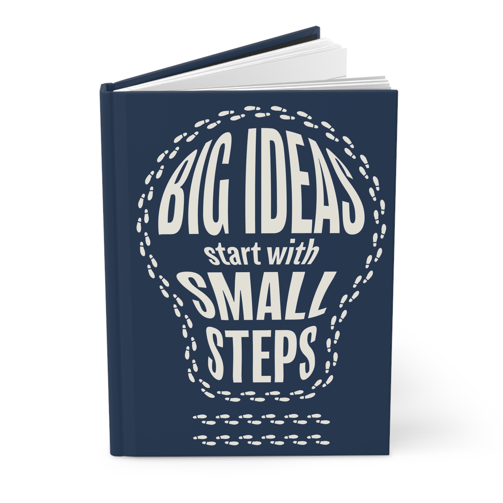 Hardcover Journal — "Big Ideas Start with Small Steps" Inspirational Lined Notebook - Image 3