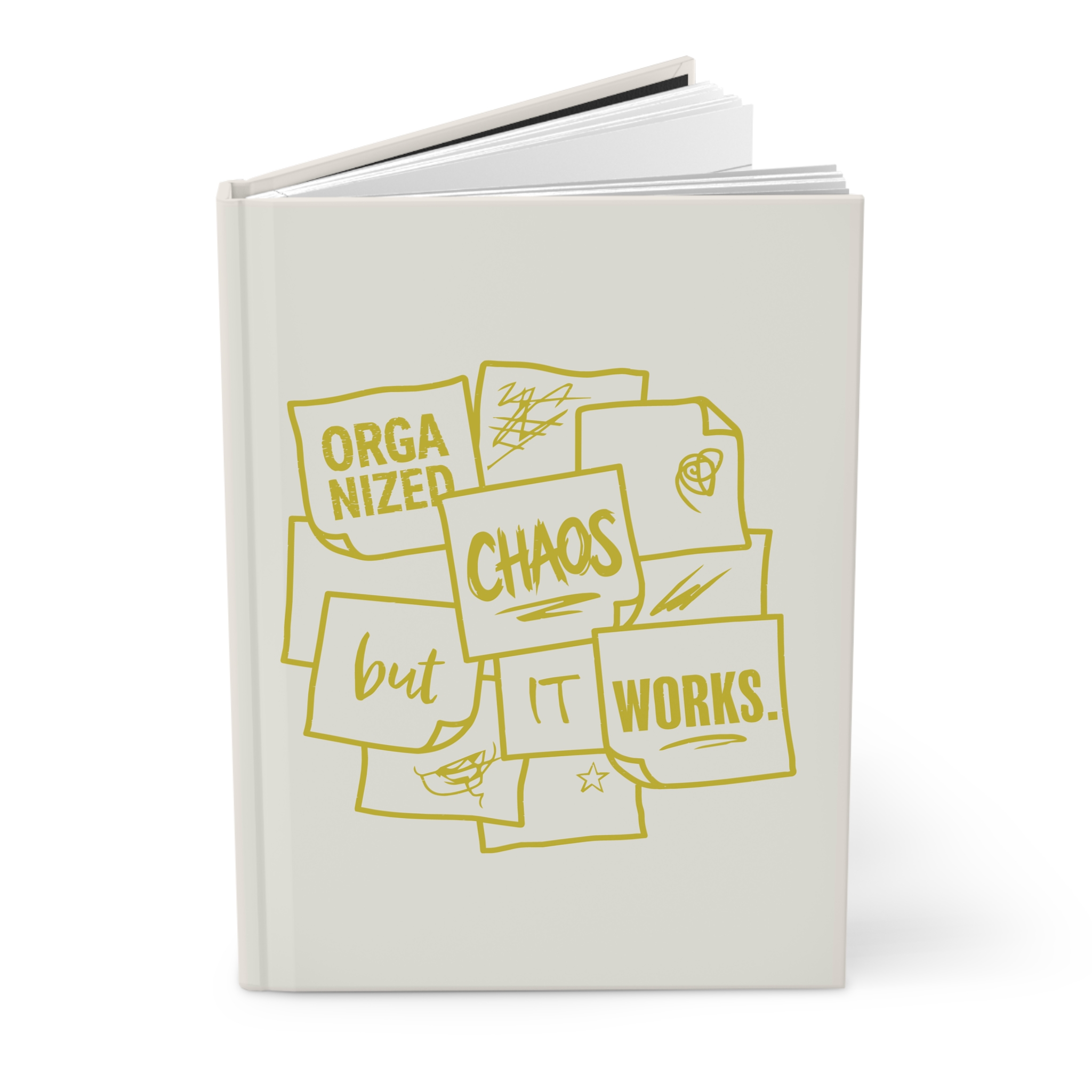 Organized Chaos Hardcover Journal - Lined Planner Notebook ("Organize chaos but it works") - Image 3