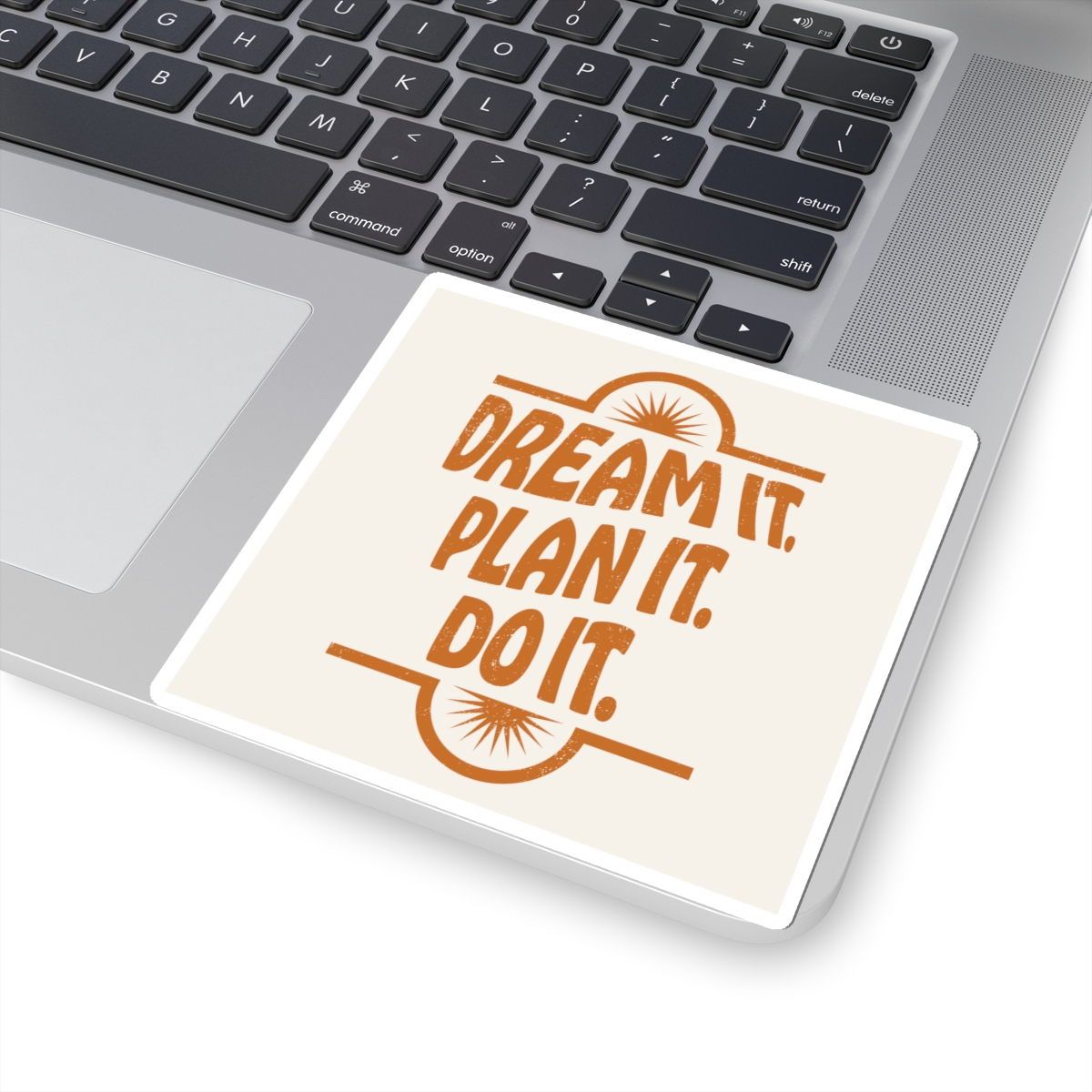 Dream It. Plan It. Do It. Kiss-Cut Sticker — Motivational Retro Laptop Sticker - Image 5