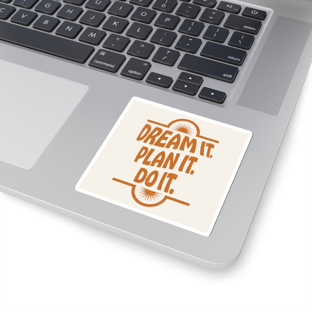 Dream It. Plan It. Do It. Kiss-Cut Sticker — Motivational Retro Laptop Sticker - Image 2